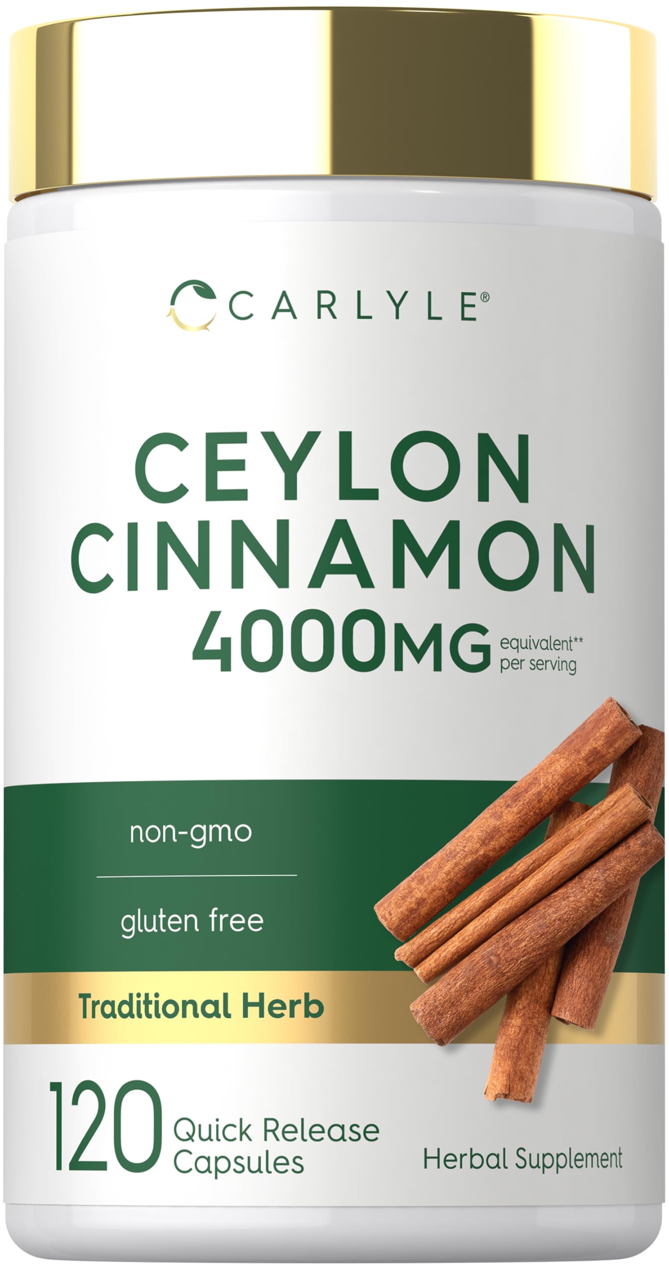 Carlyle Ceylon Cinnamon Capsules 120 Count
