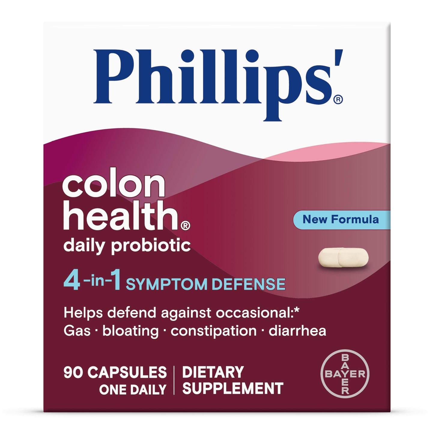 Phillips' Colon Health Daily Probiotic Capsules, 90 Count