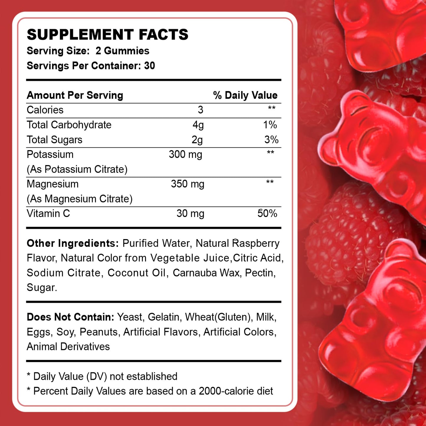 ACEYO Potassium Magnesium Gummies, 120 Count