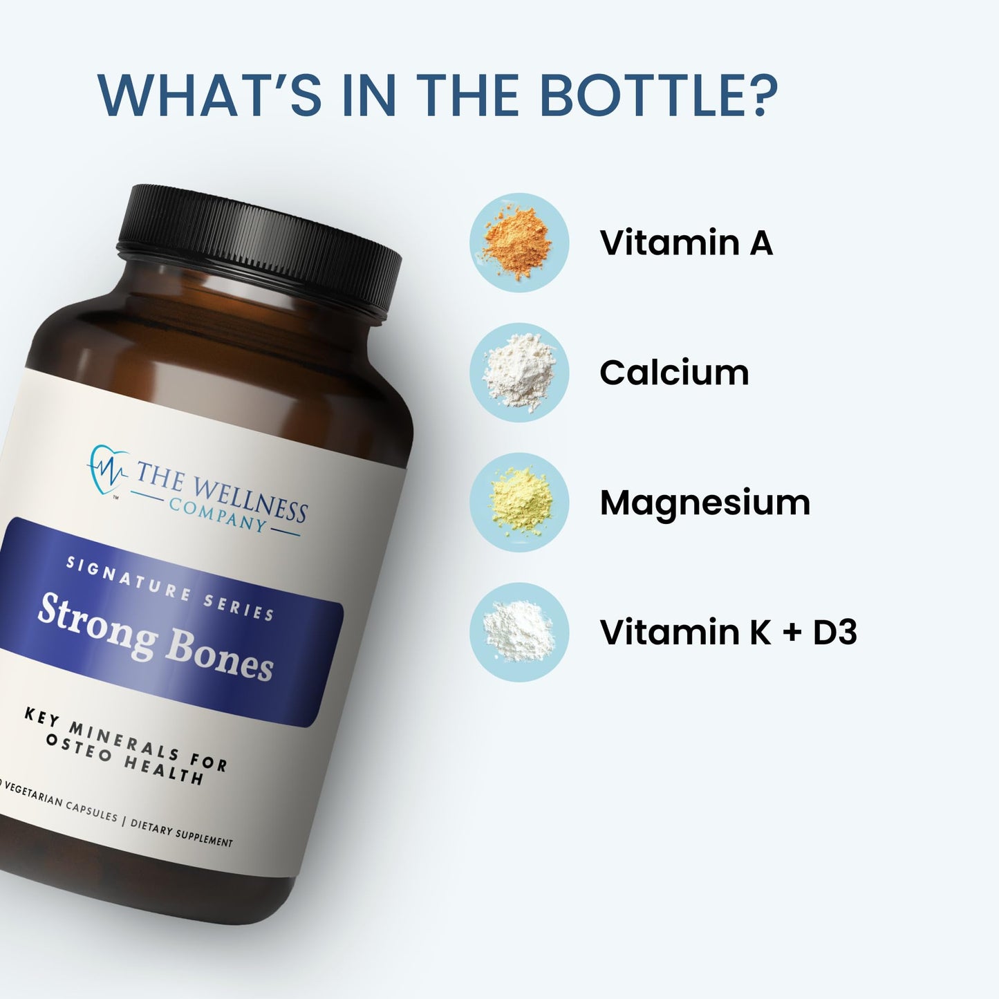 The Wellness Company Strong Bones Capsules 60 Capsules