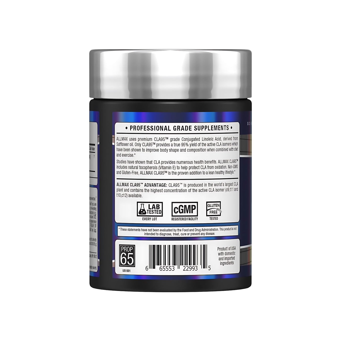 ALLMAX CLA (95% Conjugated Linoleic Acid) Capsules, 1 Count