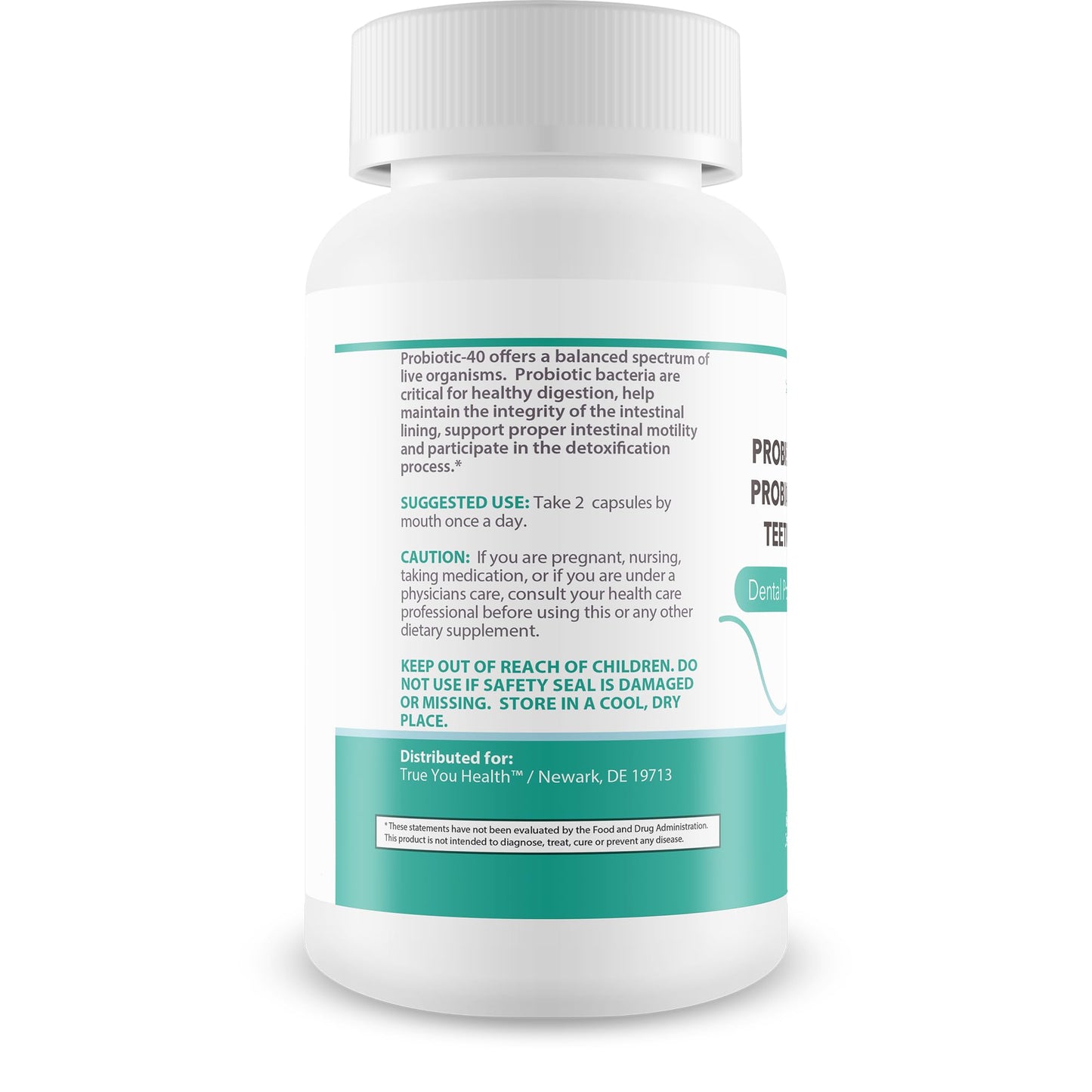 True You Health Probiotics Bright Teeth Capsule 60 Count