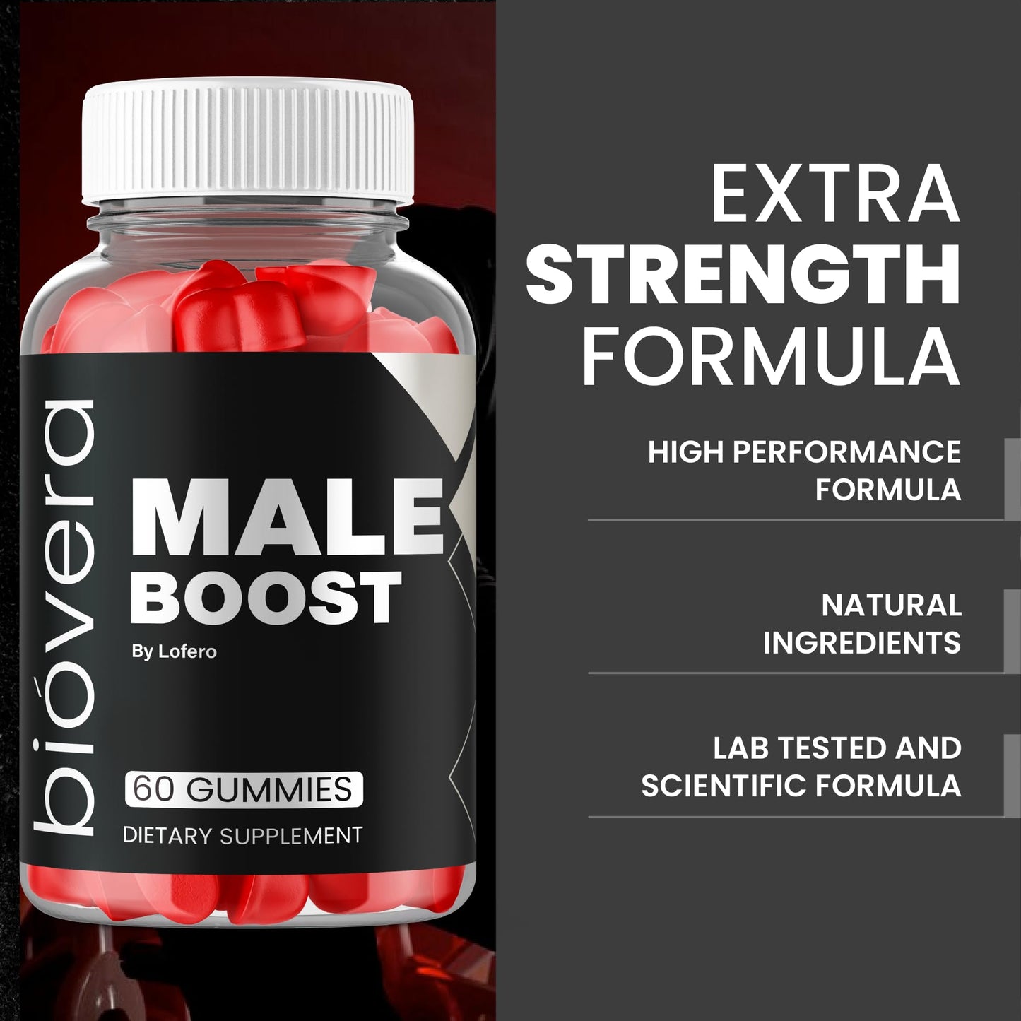 Lofero Biovera Gummies for Men 120 Gummies