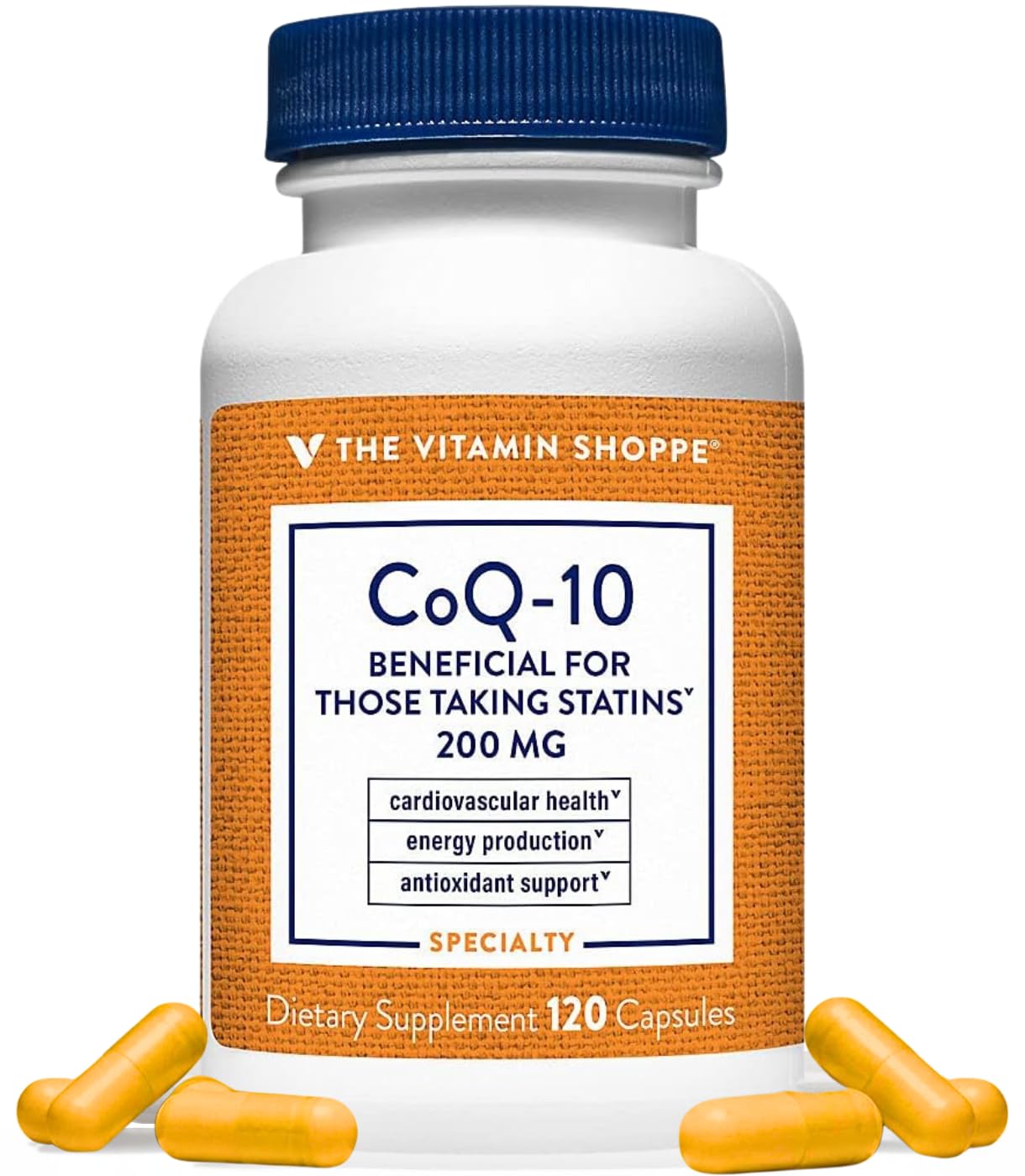 The Vitamin Shoppe CoQ-10 200 mg Capsules, 120 Capsules