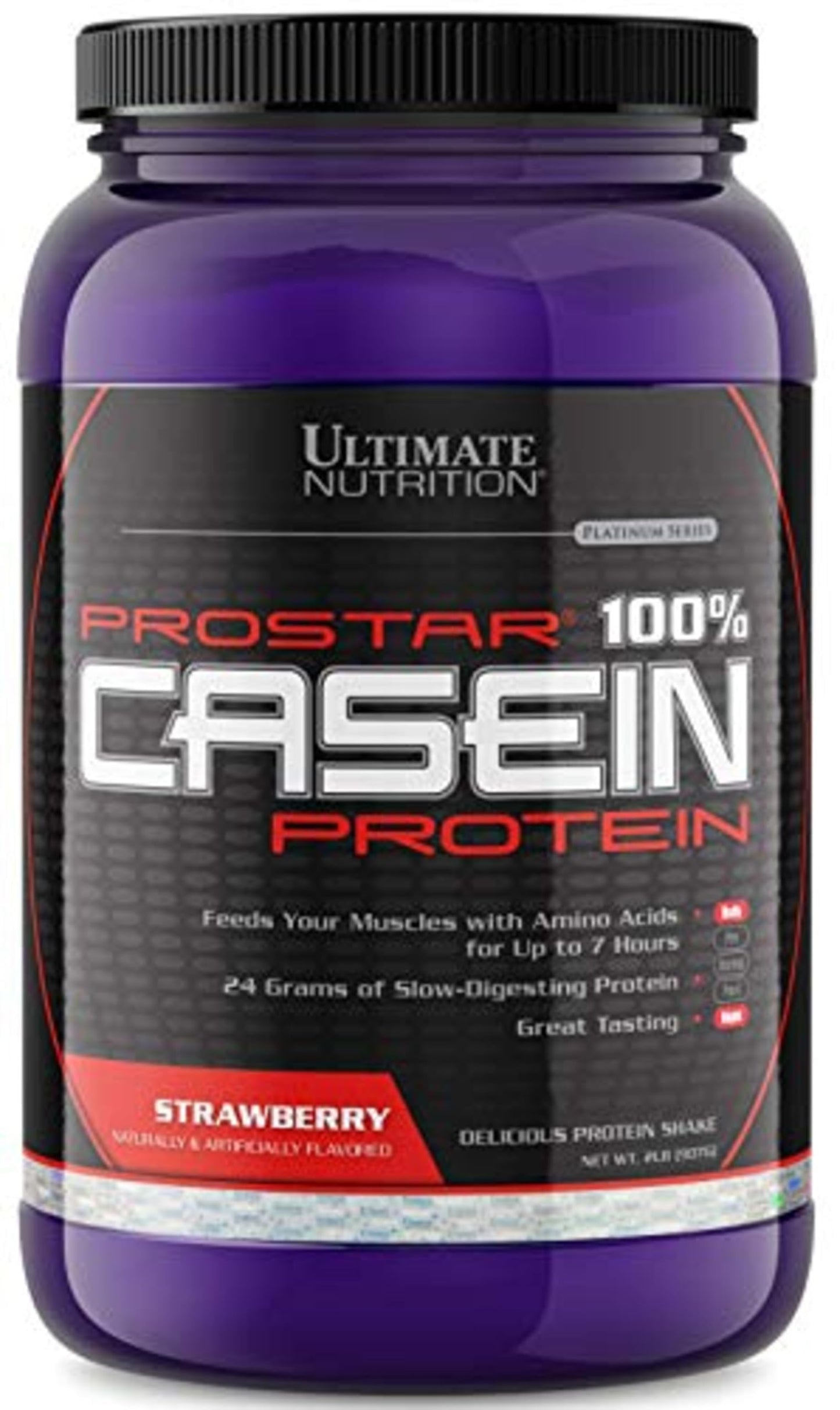 Ultimate Nutrition Prostar Micellar and Hydrolyzed Casein Protein Powder, Strawberry, 32 Servings