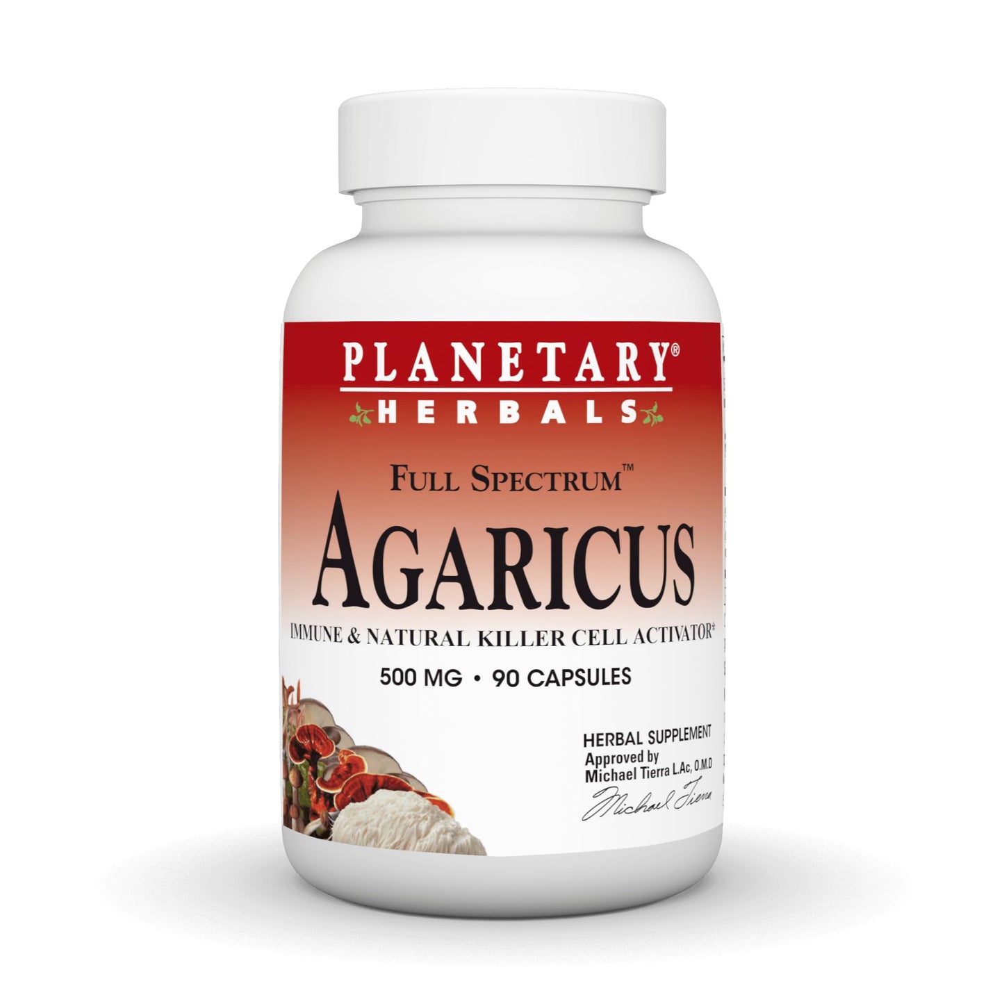 Planetary Herbals Agaricus Full Spectrum 500mg, 90 Capsules
