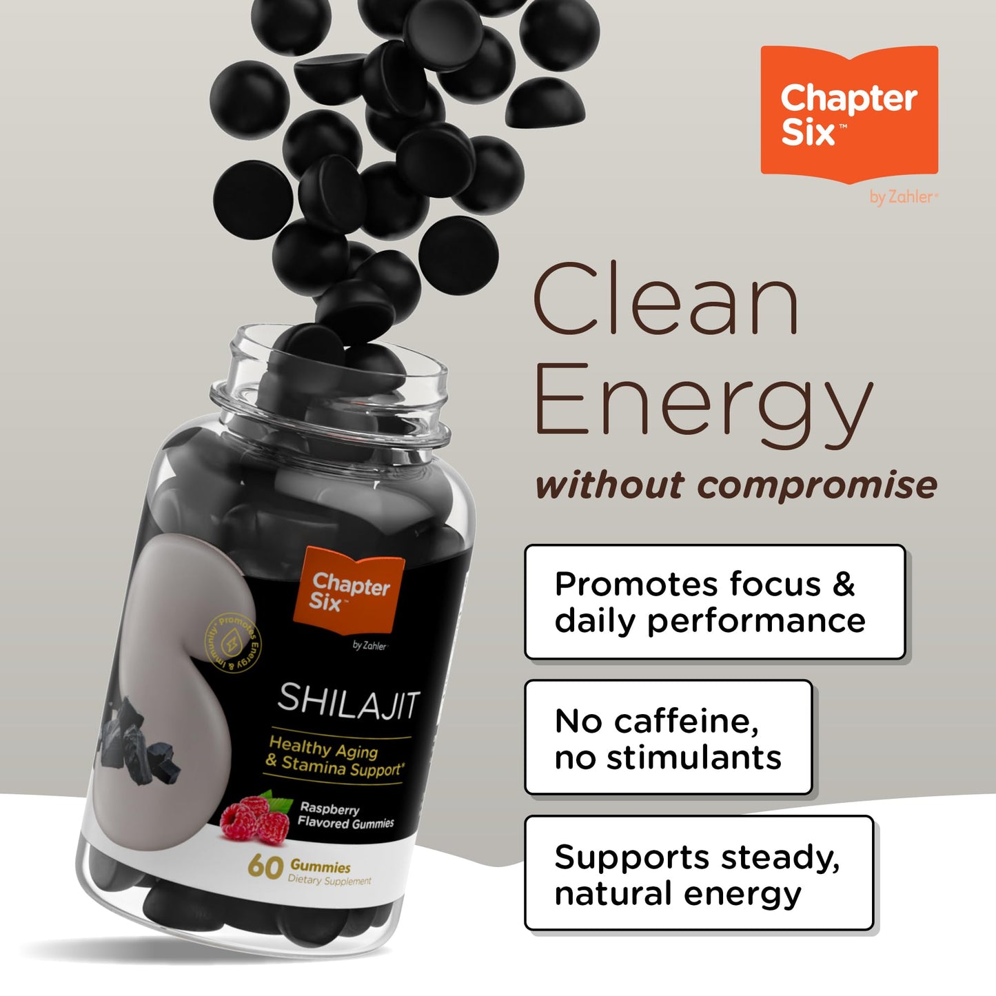 Zahler Chapter One Shilajit Gummies 60 Count