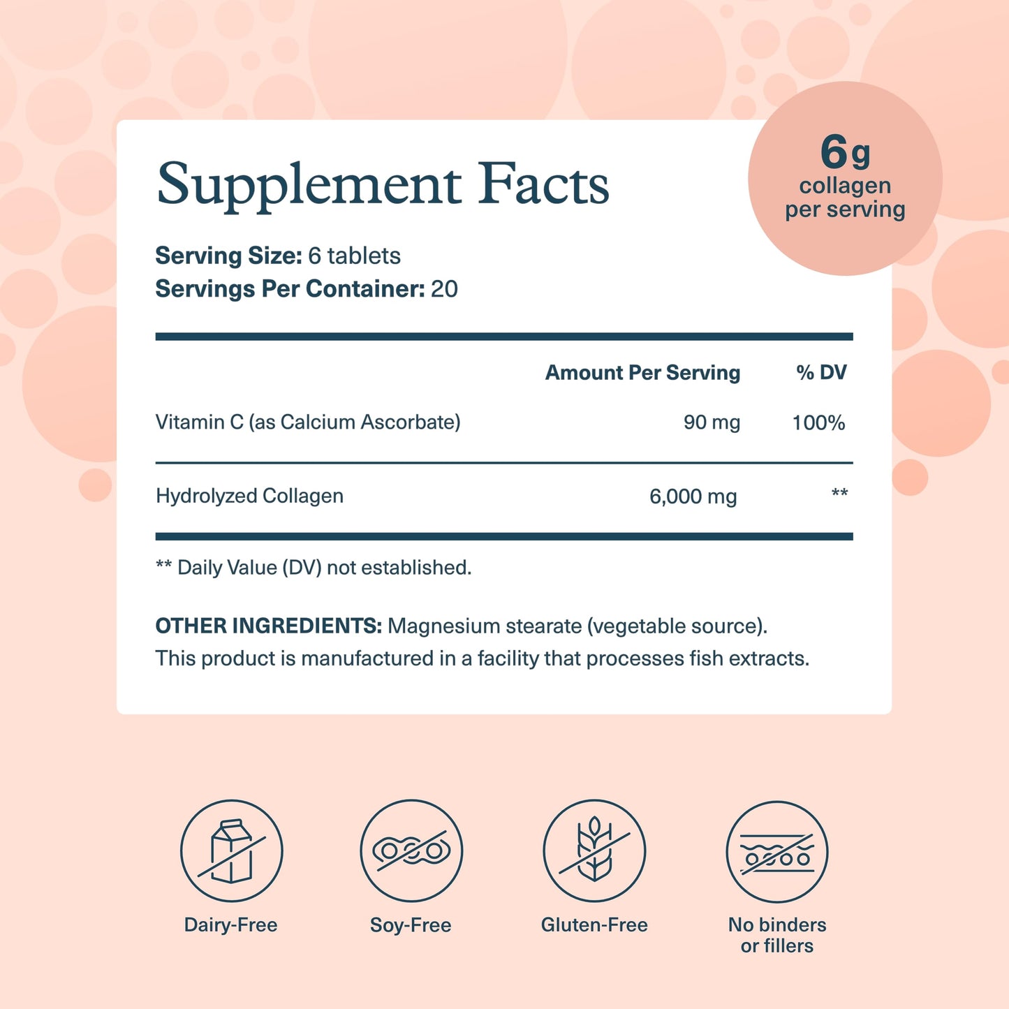 Youtheory Advanced Collagen 6,000 mg with Vitamin C for Hair, Skin & Nails, 240 Tablets