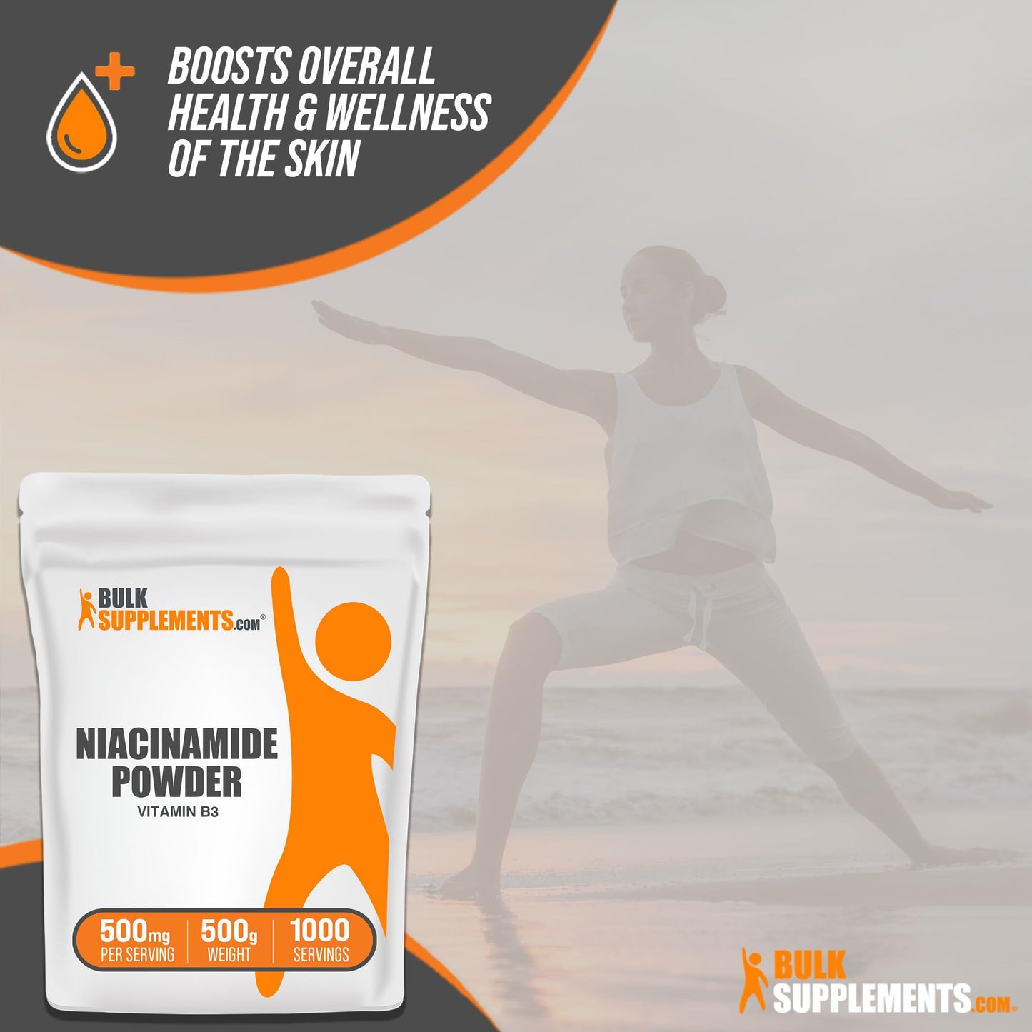 BulkSupplements Niacinamide Powder, 17.36 oz