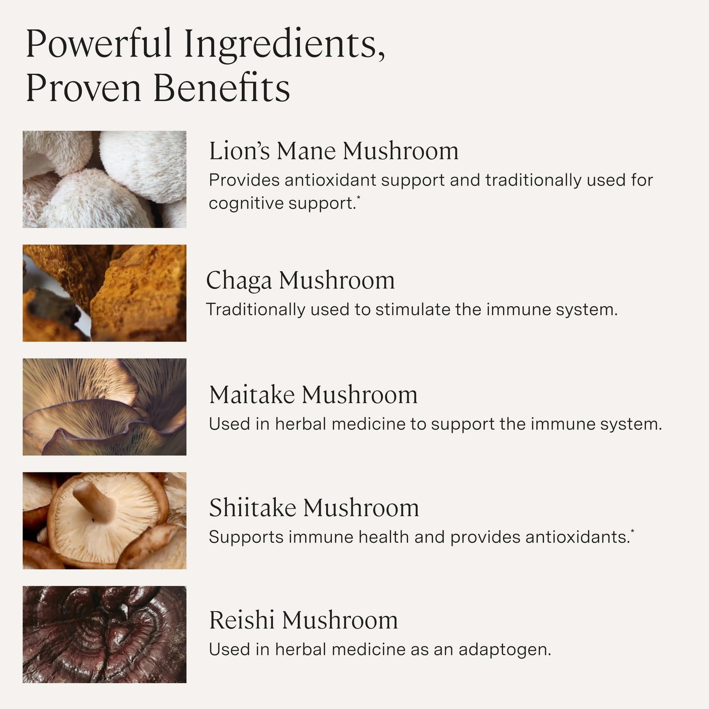 Stonehenge Dynamic Health Mushrooms 1,400 mg – 5 Mushroom Complex (Lion’s Mane, Reishi, Chaga, Maitake, Shiitake) – 100% Fruiting Bodies, Nootropic – Brain, Memory, Focus & Immune Support – 60 Caps