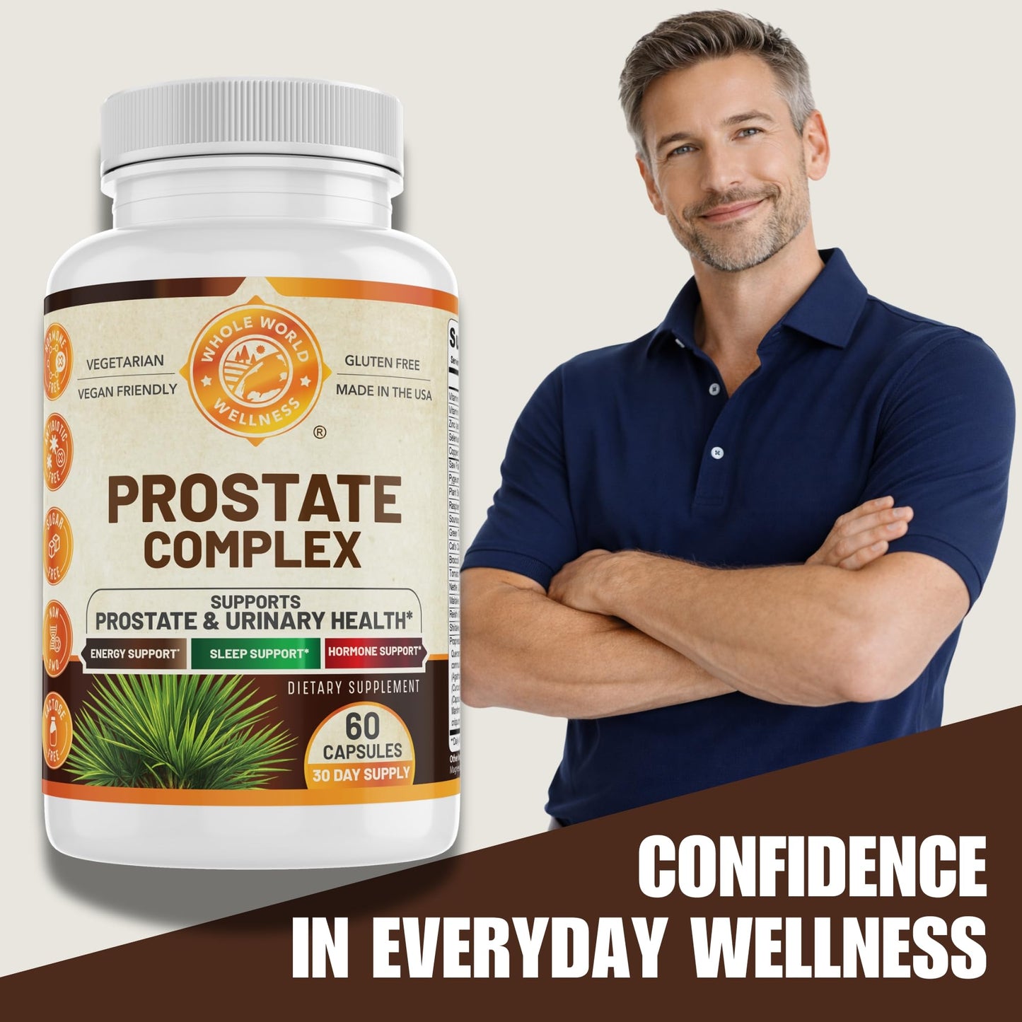 WHOLE WORLD WELLNESS Advanced Prostate Complex Capsules 60
