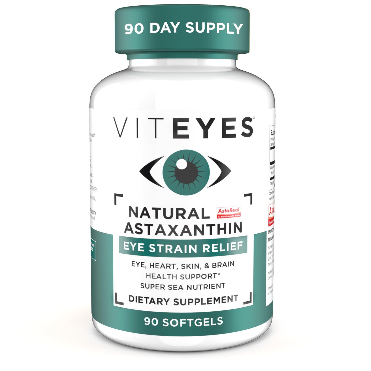 Viteyes Natural Astaxanthin Softgels 90 Count
