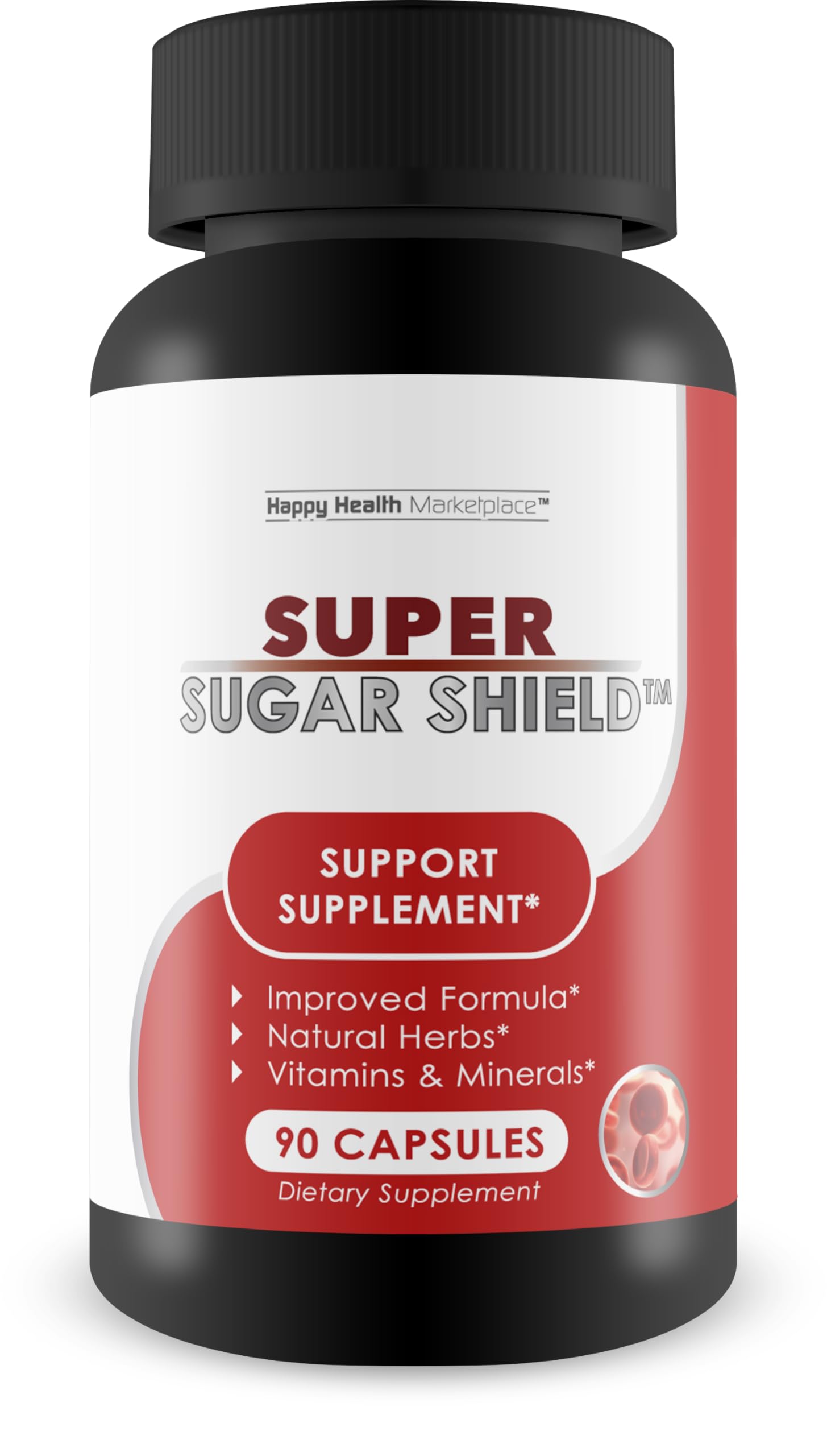Happy Health Marketplace Super Sugar Support Berberine Glucose Support Supplement Capsule 90 Count