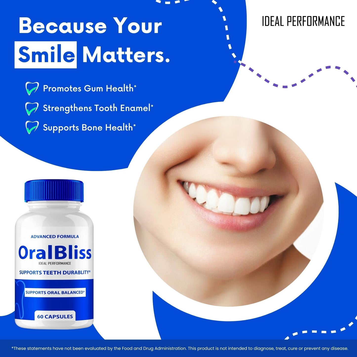 IDEAL PERFORMANCE Oral Bliss Dental Capsules 120 Capsules