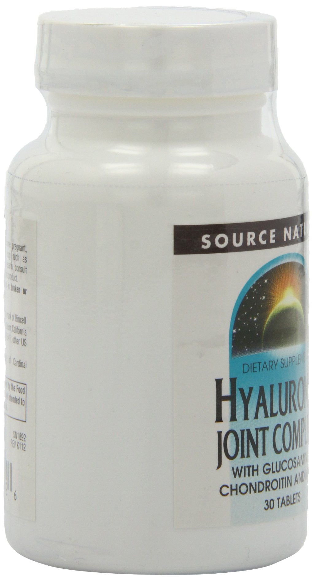 Source Naturals Hyaluronic Joint Complex with Glucosamine, Chondroitin & MSM, 30 Tablets