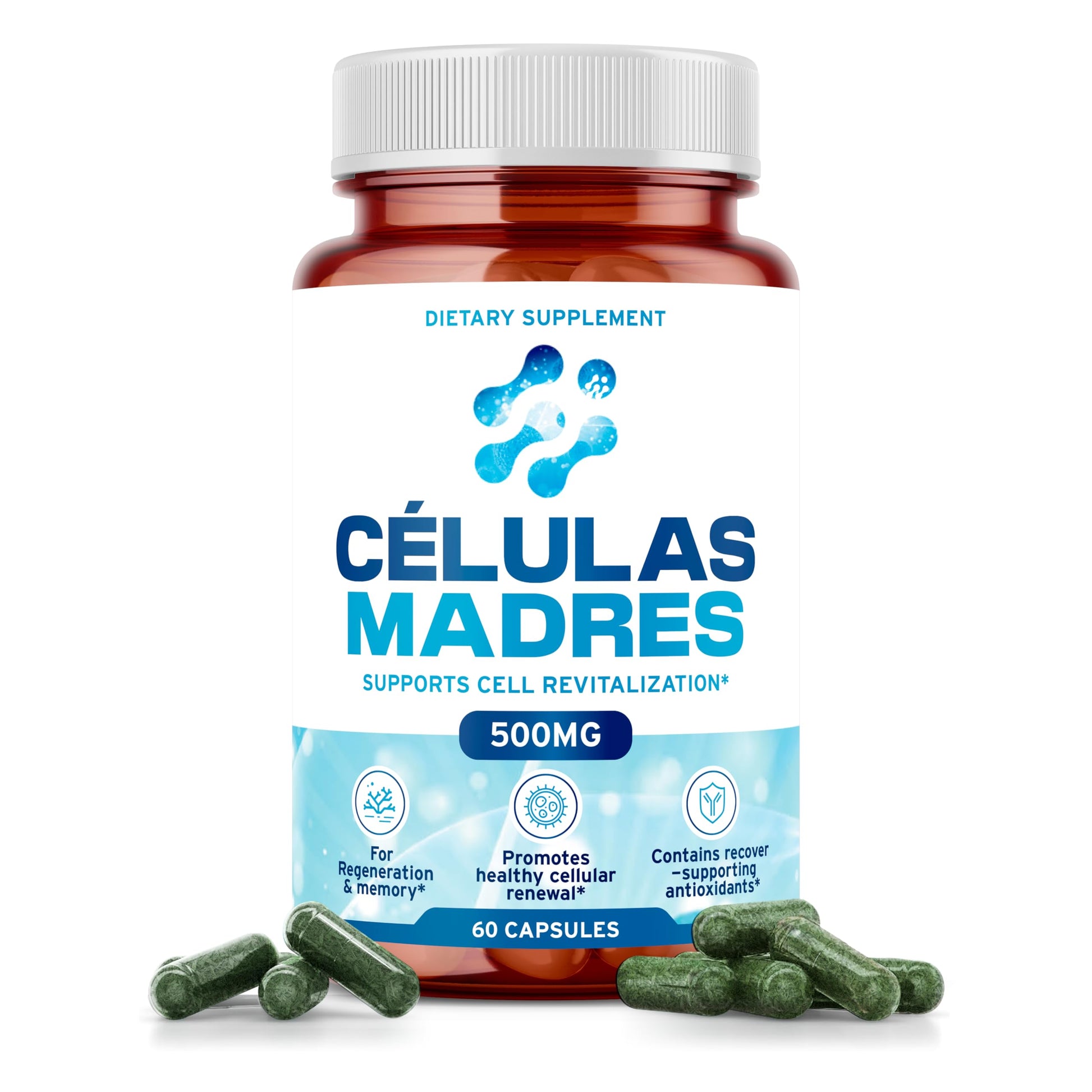 AURA VITAMINS Stem Cell Supplements 500mg Capsule, 60 Count