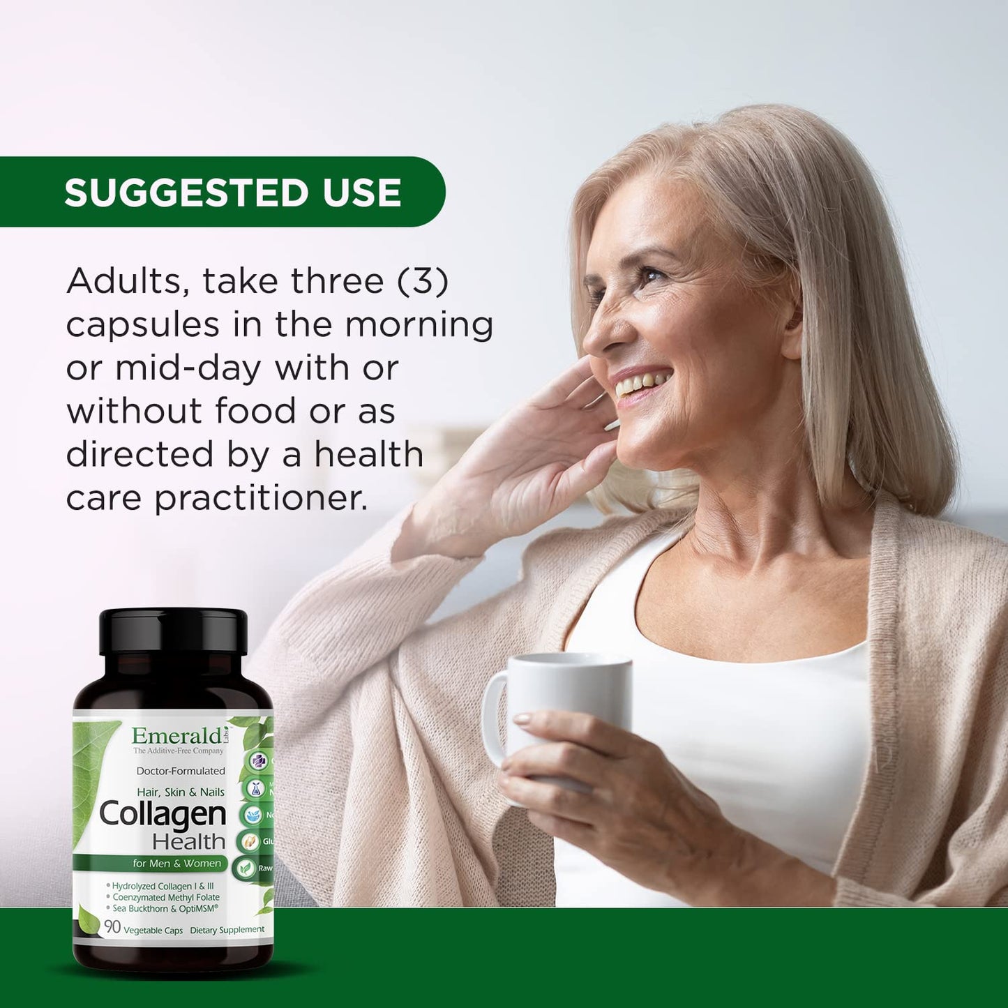 Emerald Labs Collagen Health Capsule, 90 Count