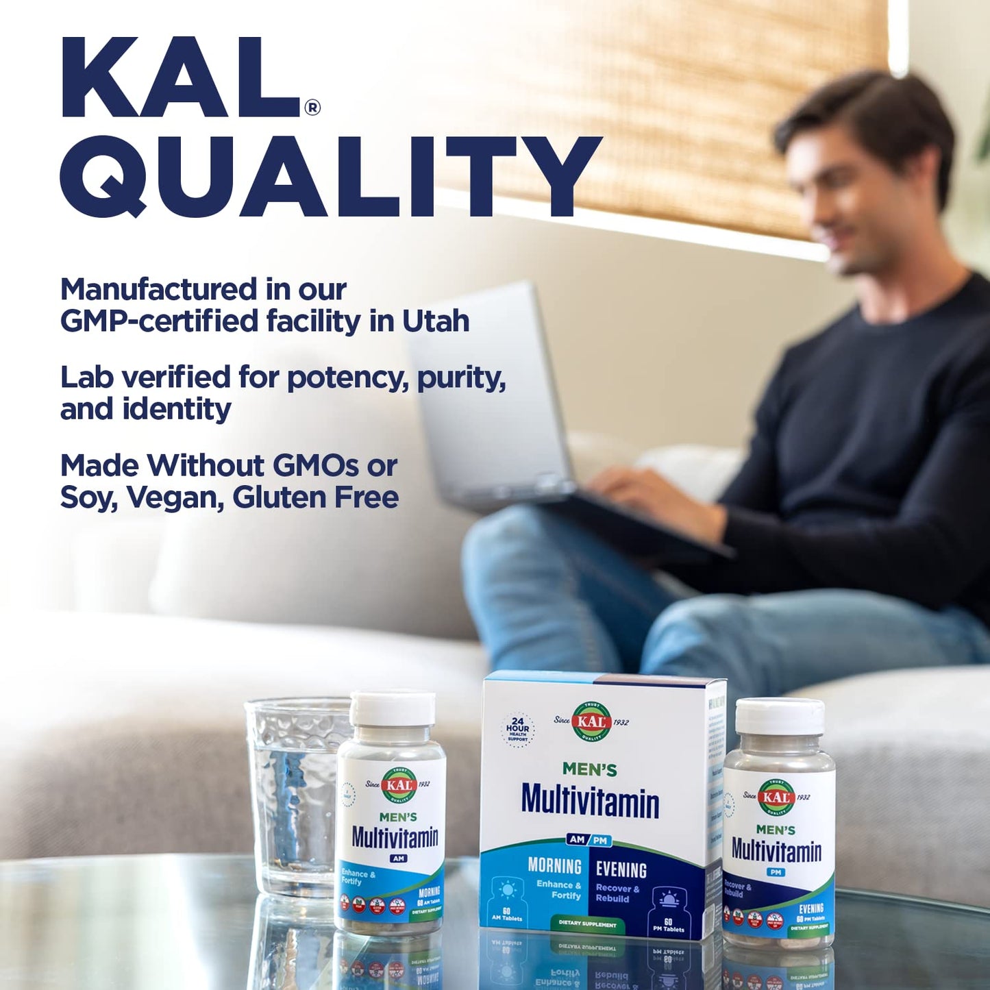 KAL Men's Multivitamin AM/PM 120 Tablets