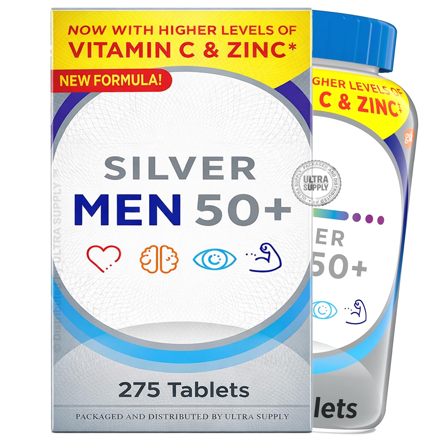 Generic Silver Men 50 Plus Multivitamin Tablet 275