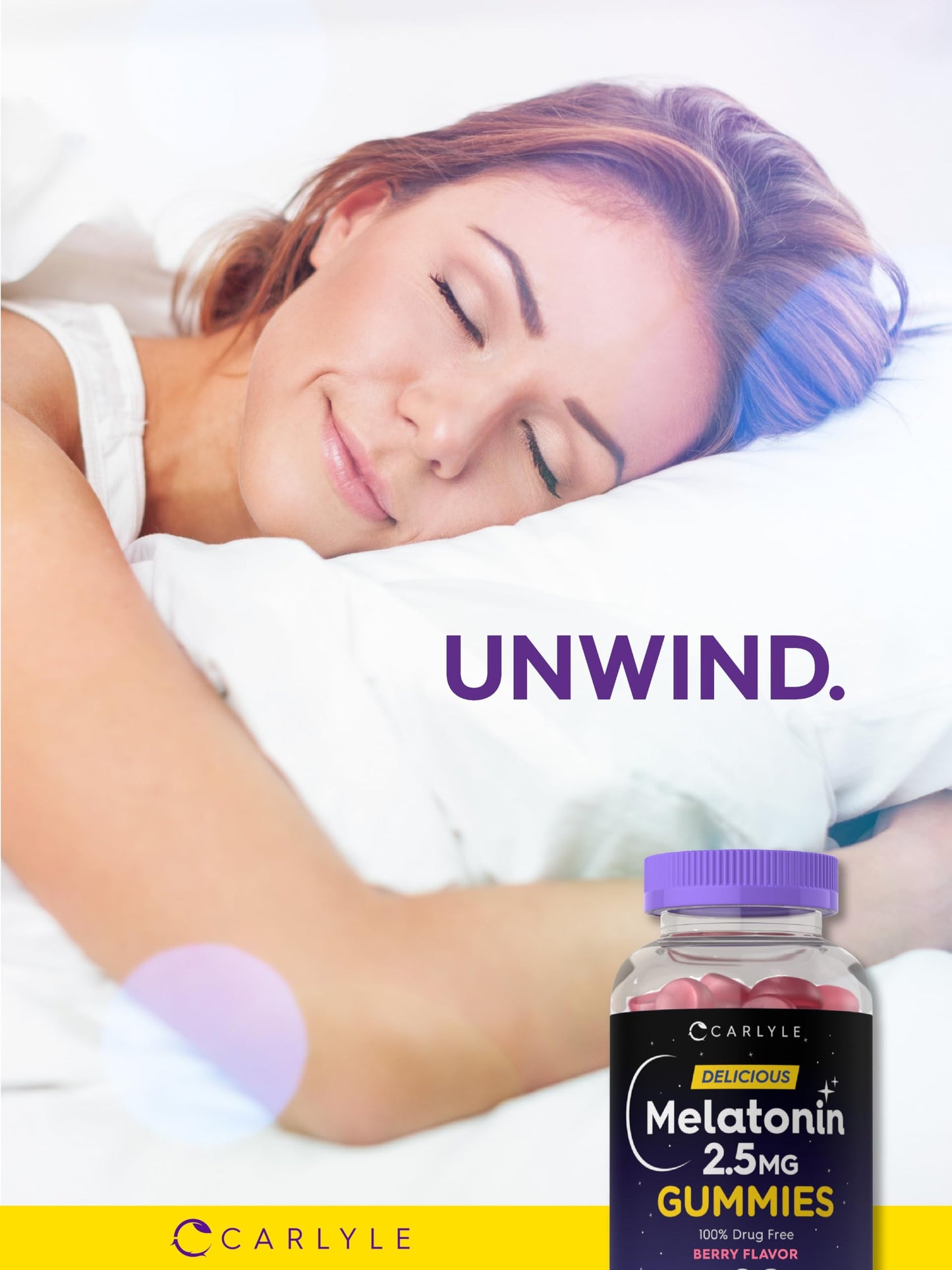 Carlyle Melatonin 2.5 mg Gummies, 90 Count