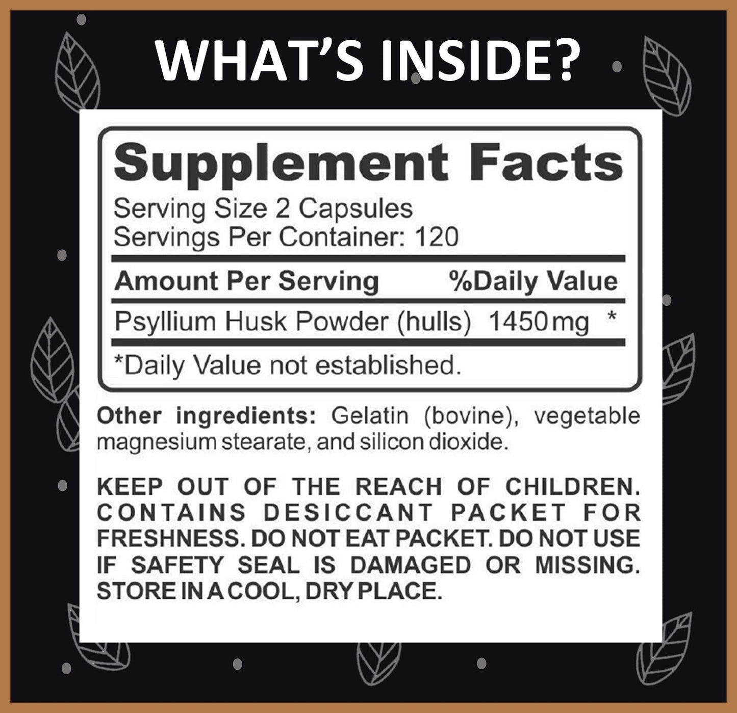 YouFit Nutrition Psyllium Husk Capsules, 240 Count