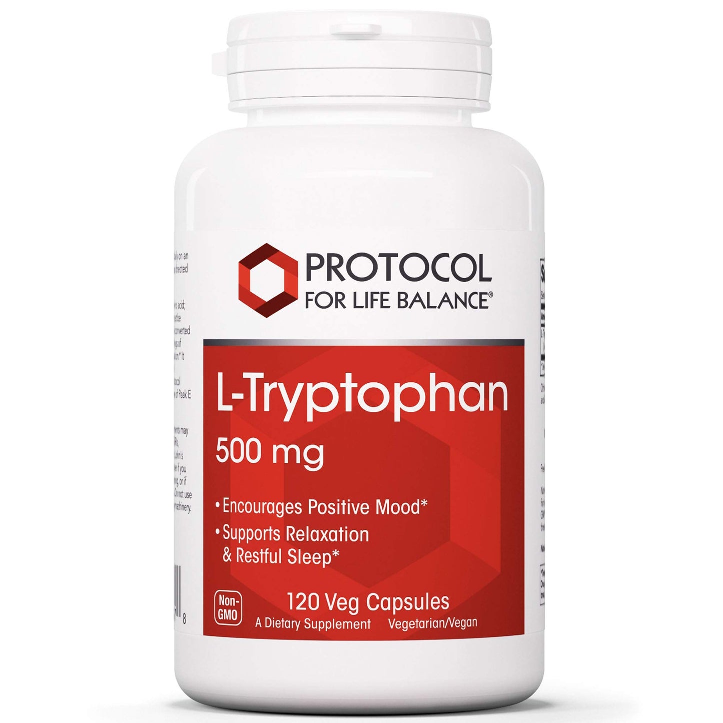 Protocol For Life Balance L-Tryptophan 500 mg Veg Capsules, 120 Count