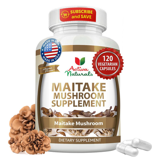 Activa Naturals Maitake Mushroom Supplement Capsules, 120 Count
