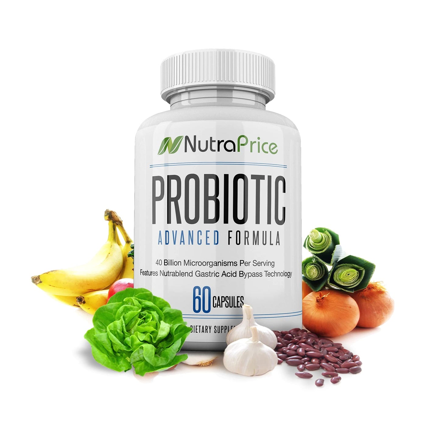 NutraPrice Pure Probiotic Daily Supplement Capsules 60 Caps (5pk)