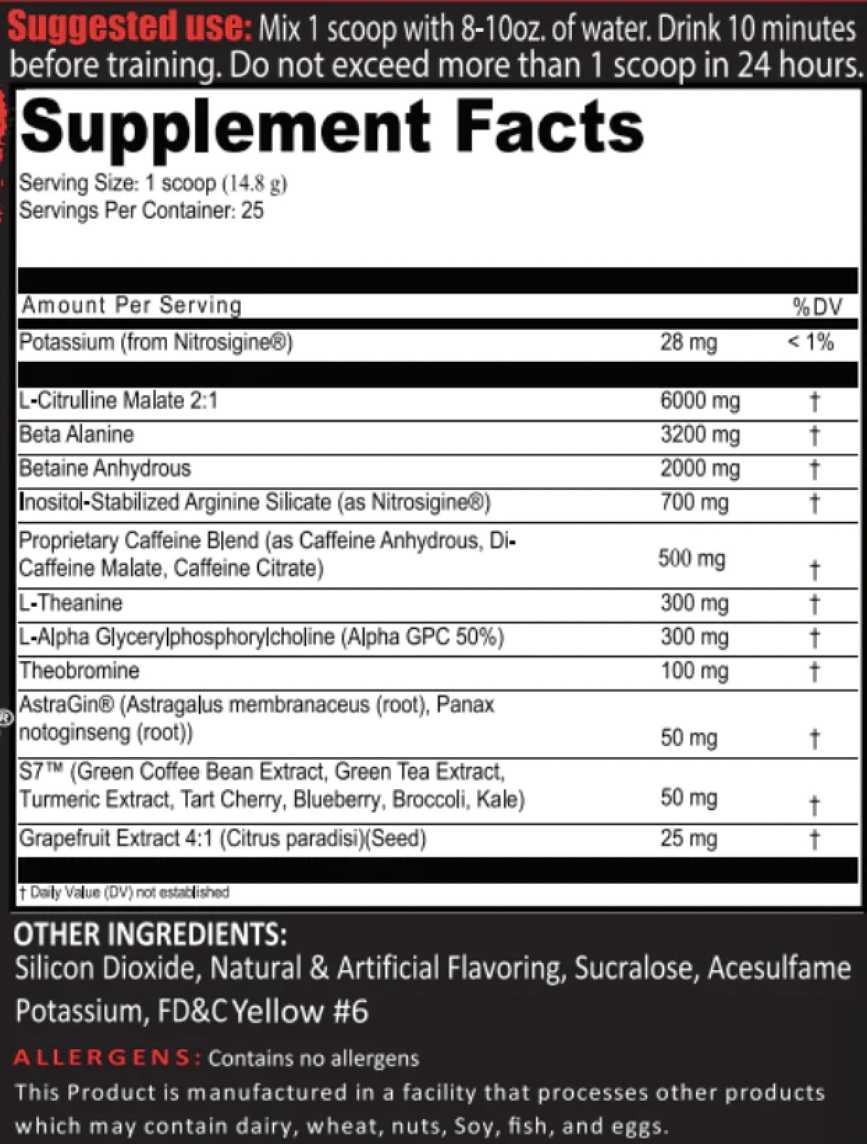 FRONTLINE FORMULATIONS Crucible Pre-Workout Powder 13 Servings