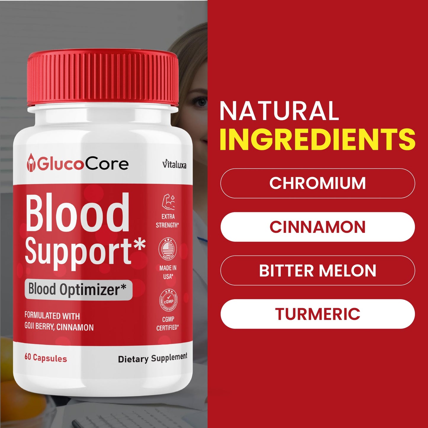 Vitaluxa Gluco Core Capsules 120 Capsules