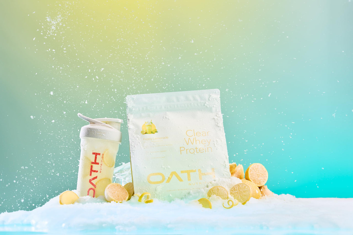 Oath Nutrition Clear Whey Isolate Protein Powder, Frosty Lemonade, 1.09 lb