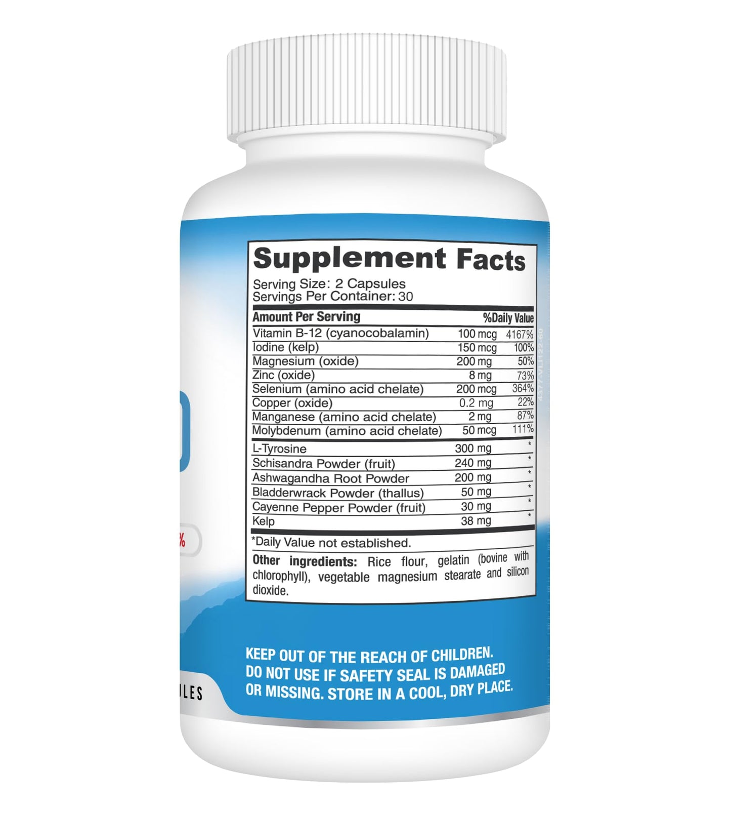 Best Earth Naturals Thyroid Support Supplement for Women and Men, 60 Capsules