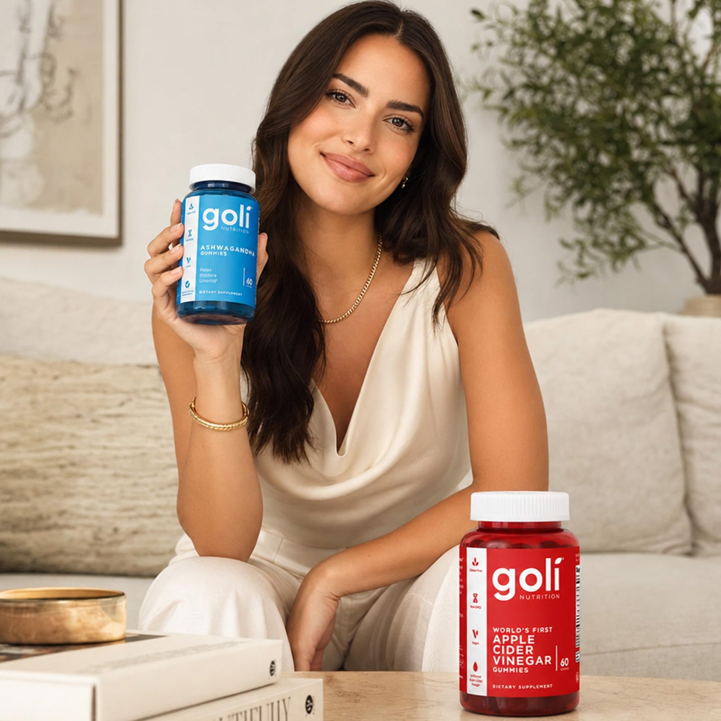 Goli Power Wellness Duo for Stress & Wellness Support – Apple Cider Vinegar & Ashwagandha Gummies with Vitamin B12 & Vitamin D, 120 Gummies