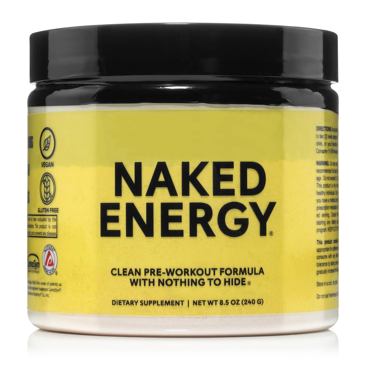 NAKED Energy - Pure Pre Workout Powder 8.2 oz