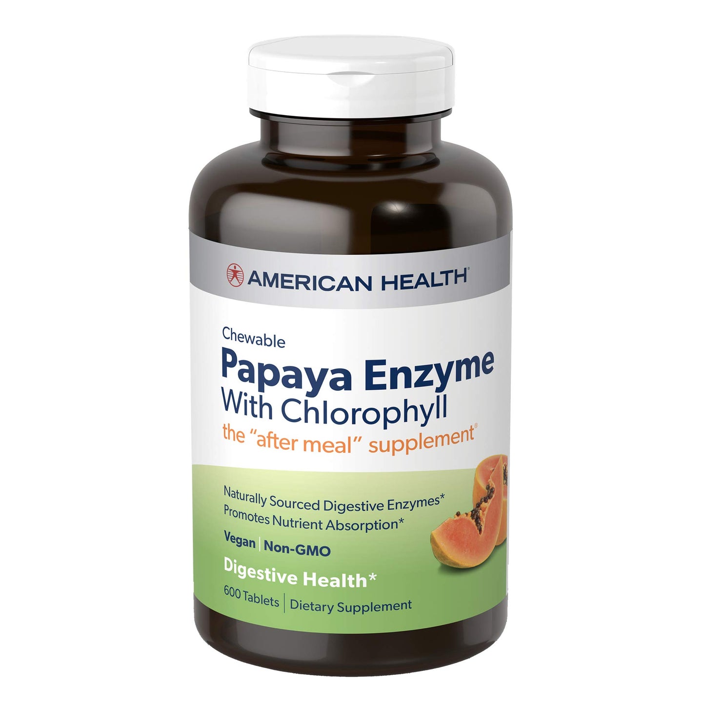 American Health Papaya Enzyme Chewable Tablets 700 Count