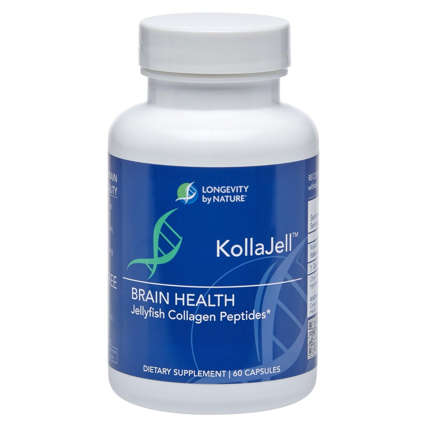 Longevity by Nature KollaJell Brain Supplement Capsules 60 Count