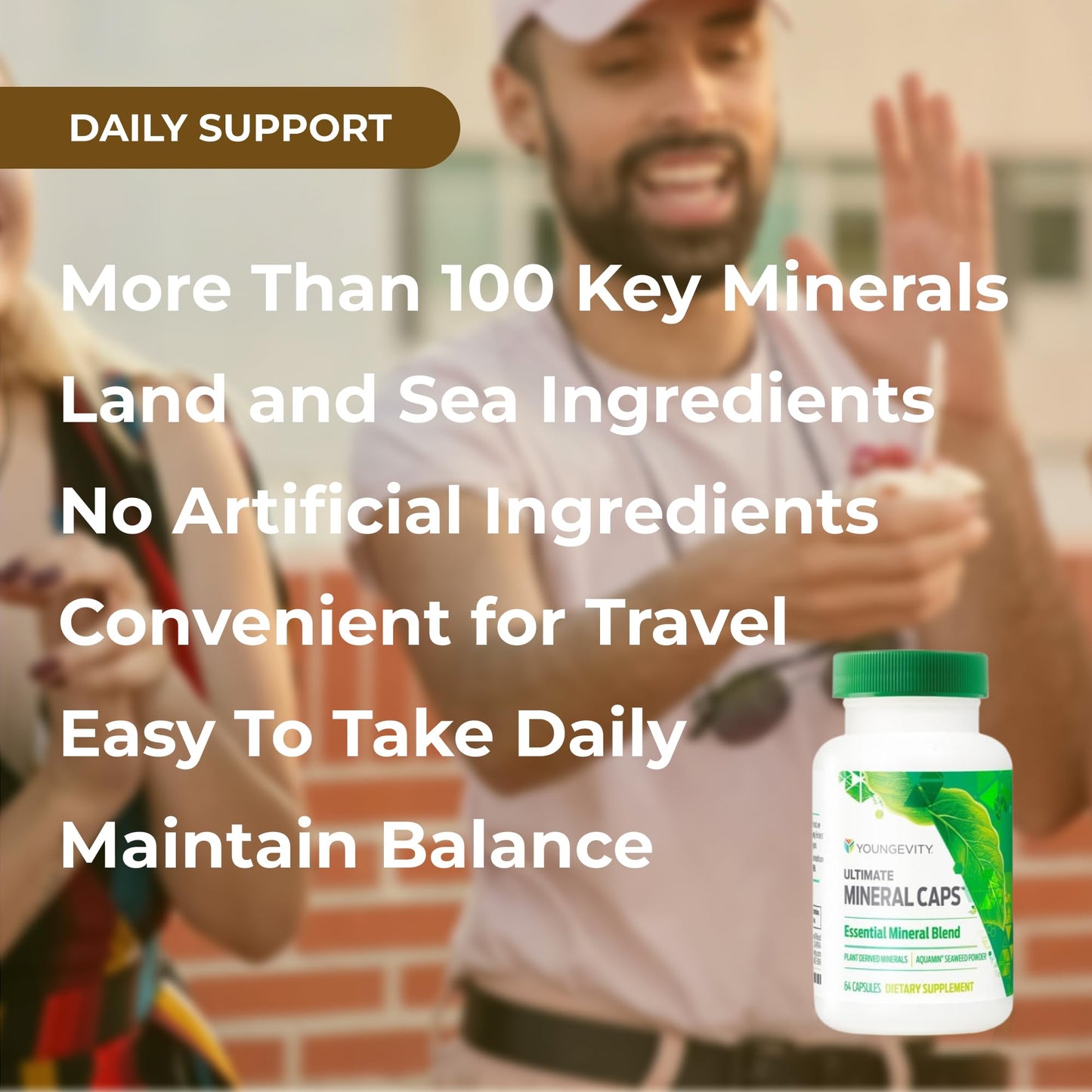 Youngevity Ultimate Mineral 70+ Full Spectrum Trace Minerals, 256 Capsules