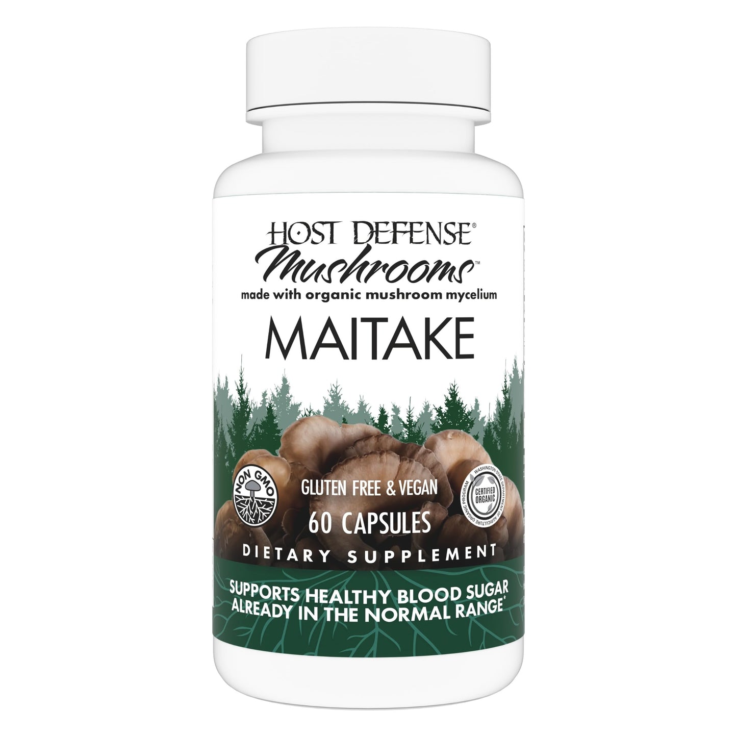 Host Defense Maitake Capsules 60 Capsules