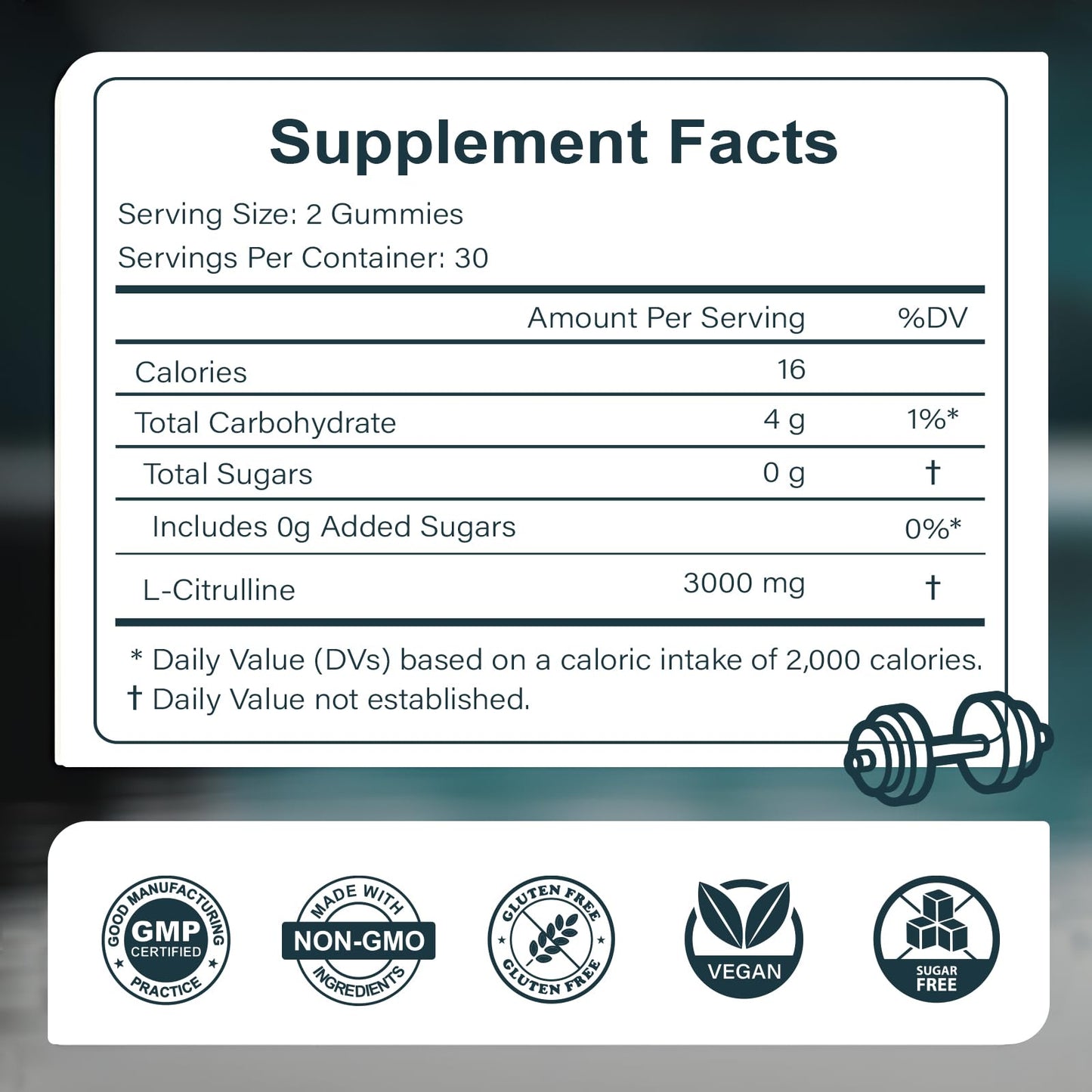 ABYSSUS L-Citrulline Gummies for Men 3000mg, Gummy, 60 Count