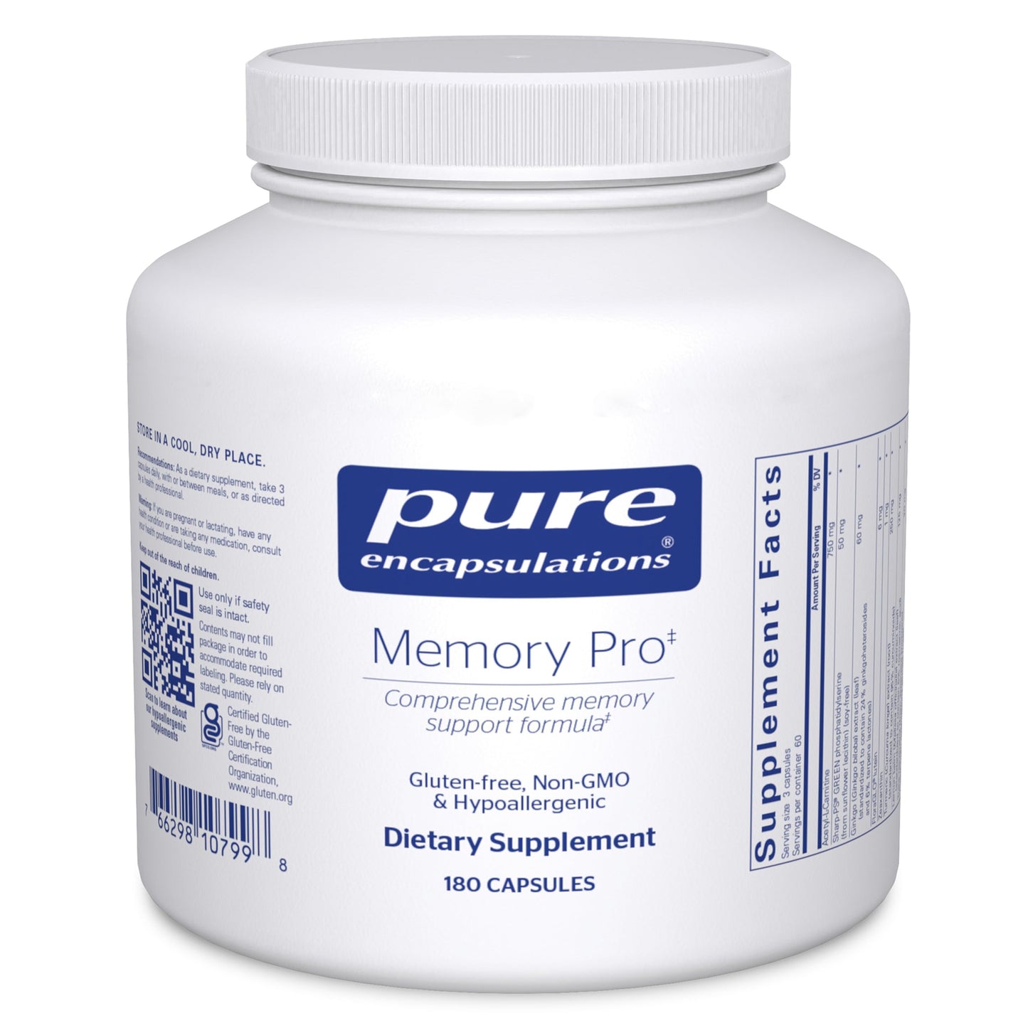 Pure Encapsulations Memory Pro Comprehensive Memory Support Formula 180 Capsules