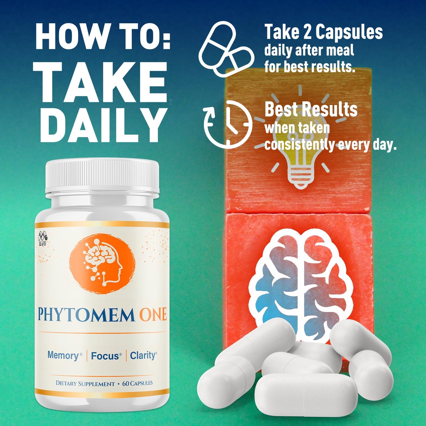 MJO Phytomem One Chewable 180 Capsules