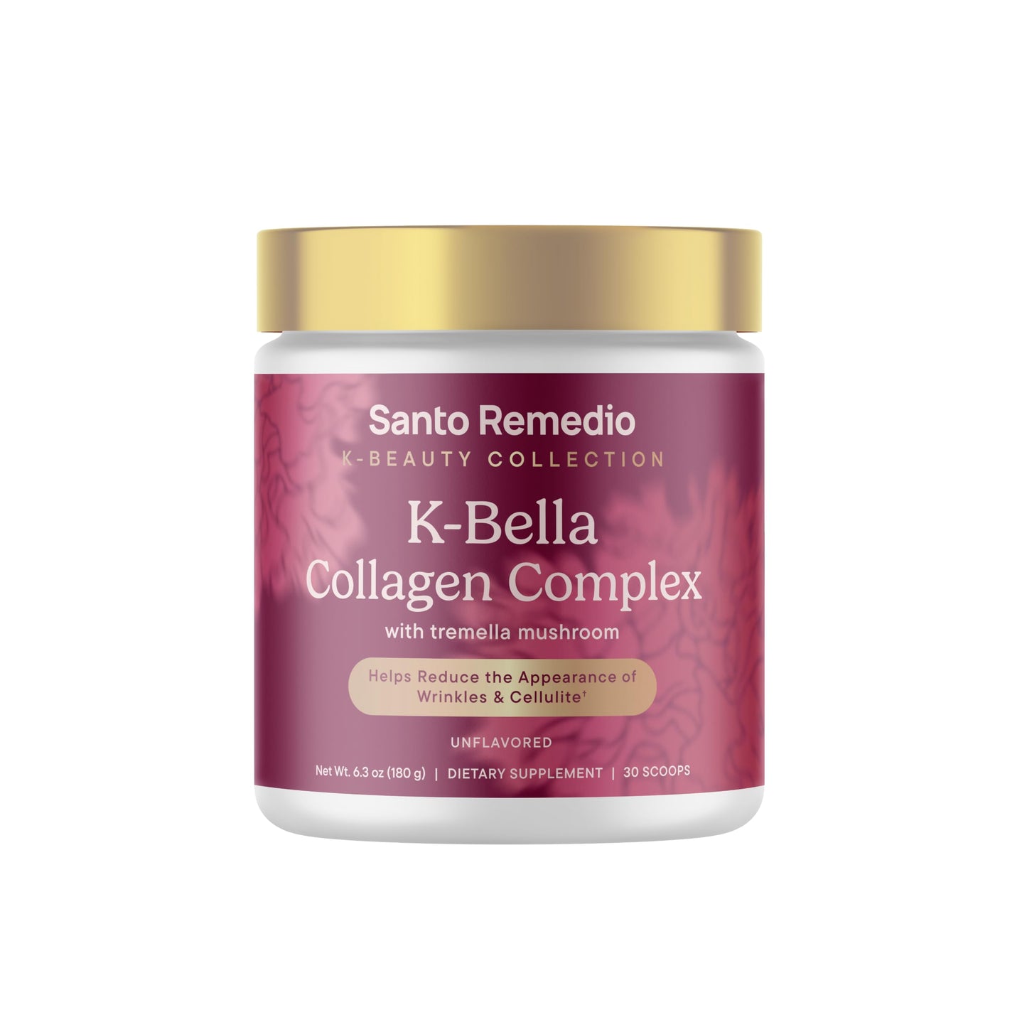 Santo Remedio K-Bella Collagen Complex Dietary Supplement - 30 Servings Powder 6.3 Ounce