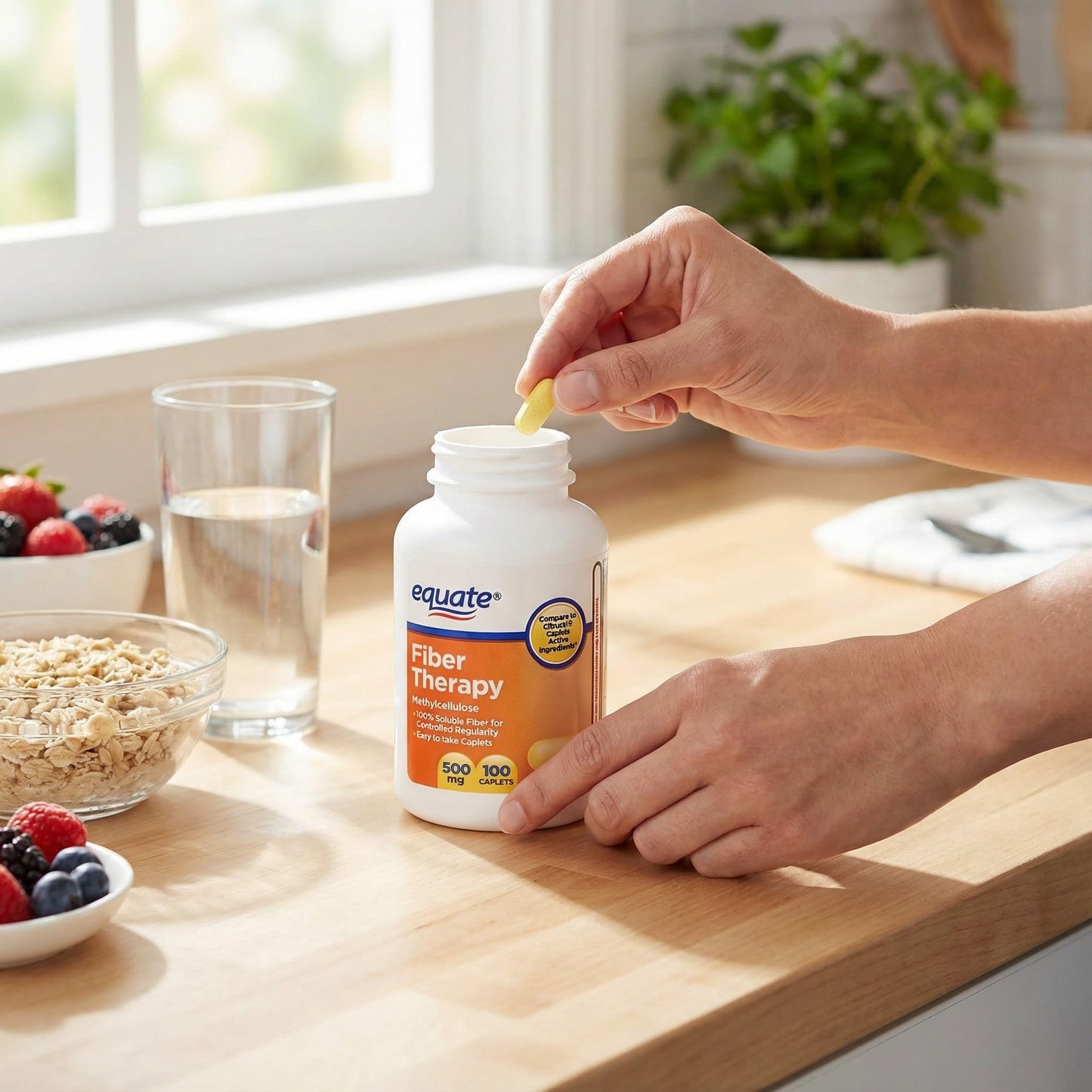 Generic Fiber Supplement Caplets 500 mg, 100 Count
