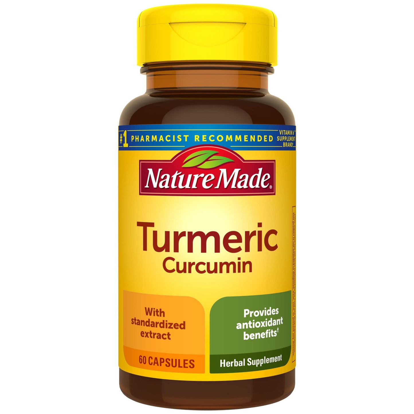 Nature Made Turmeric Curcumin 500 mg Capsule, 60 Count
