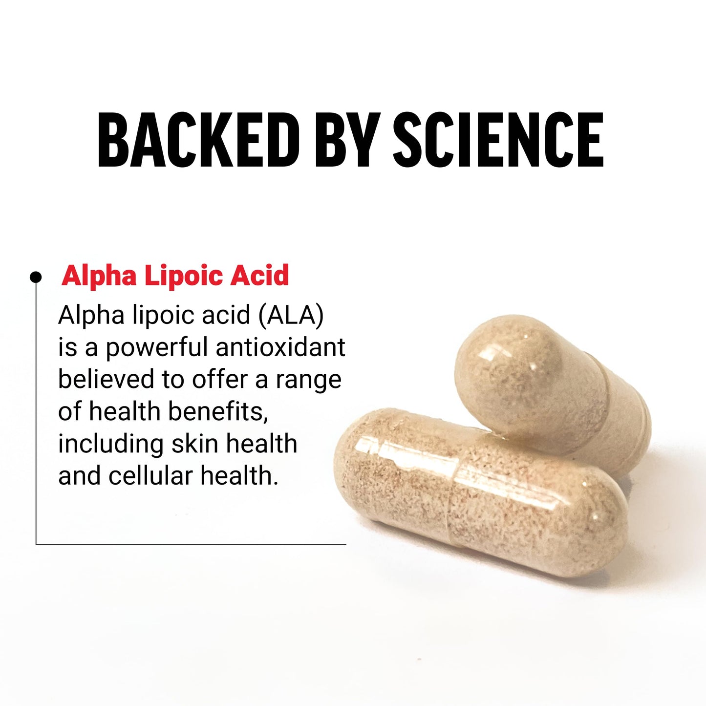 Force Factor Alpha Lipoic Acid 600mg Capsules, 60 Vegetable Capsules
