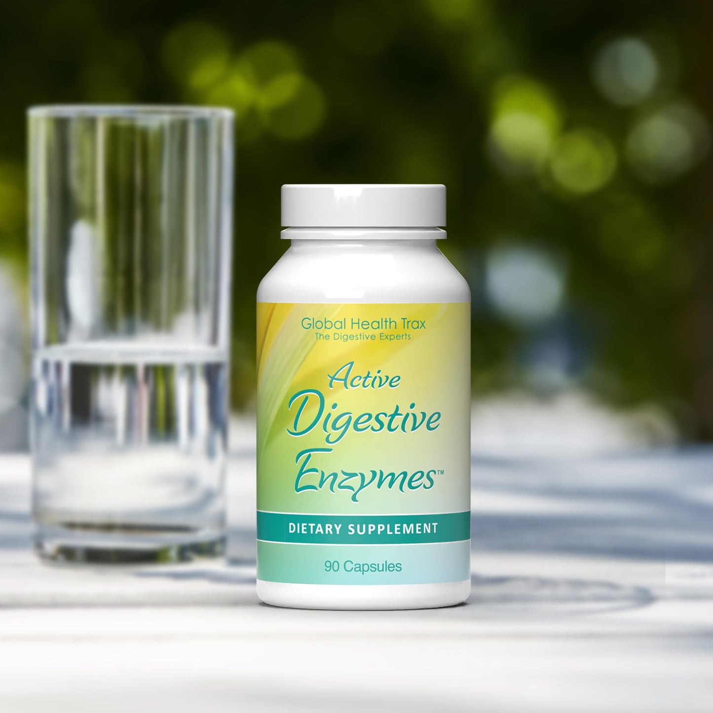 GHT Global Health Trax Active Digestive Enzymes Supplement Capsules, 90 Count