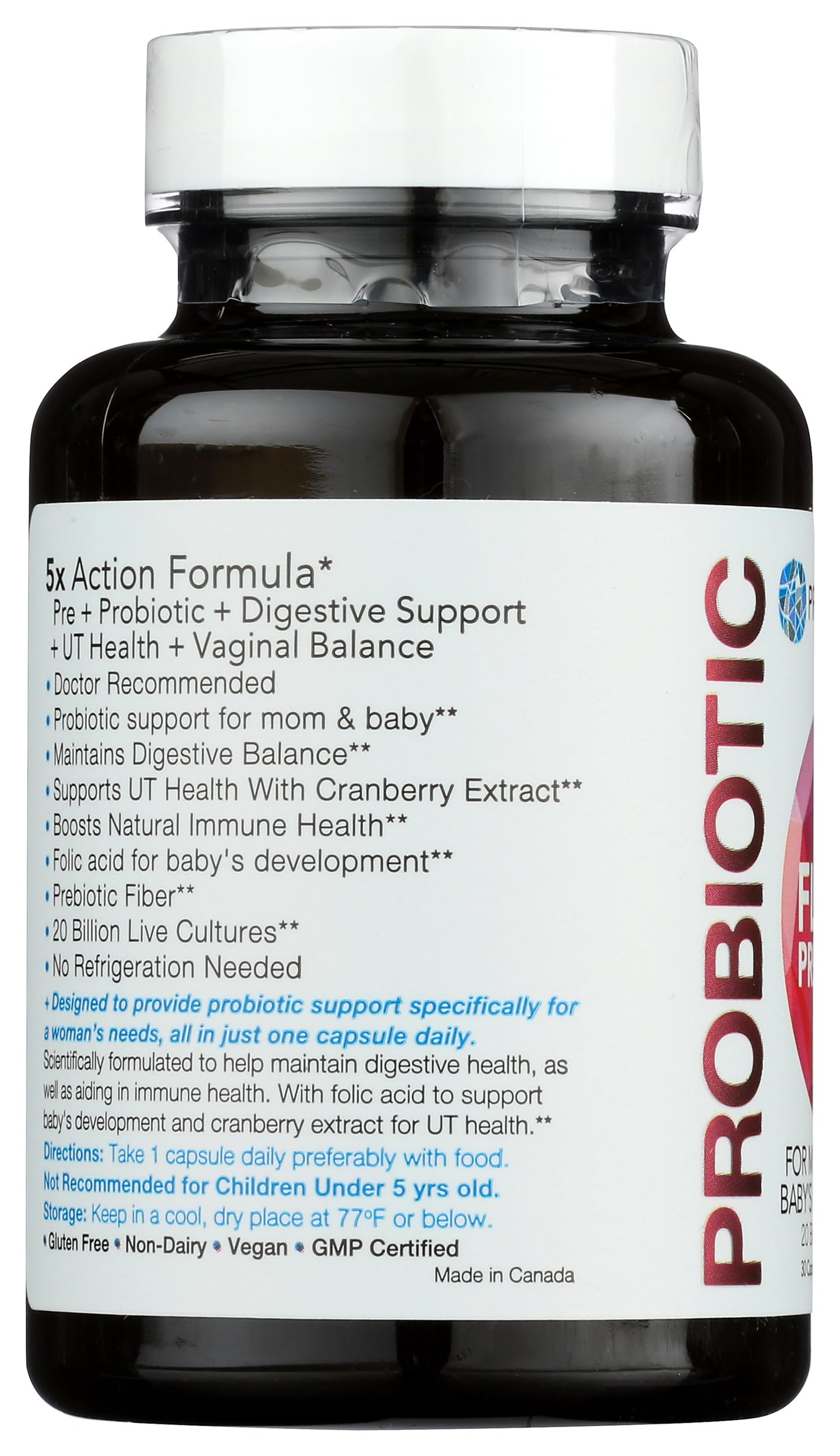 Belle+Bella Probiology Probiotic Flora Fem Capsule 30 Count