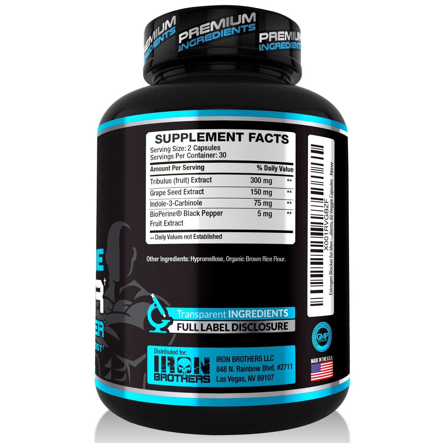 Iron Brothers Supplements Men’s Testosterone Support Capsules 60 Count