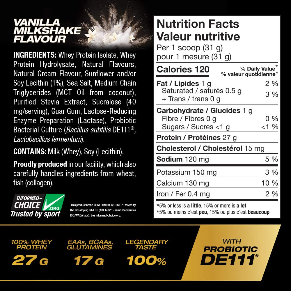 PVL ISO GOLD Grass Fed Premium Isolate 100% Whey Protein Powder, 5 Lbs