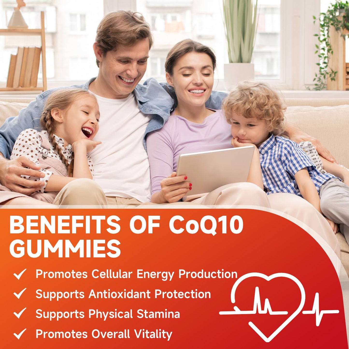 softbear CoQ10 Gummies 400mg Coenzyme Q10 Supplement for Adults, High Absorption Plus Omega-3, Magnesium, Vitamin B3 & Zinc for Cellular Energy & Antioxidant, Strawberry Flavor 120 Count